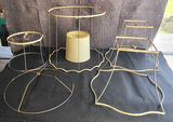 Lot of 6 Wire Frame Lamp Shades - thumbnail 1 of 3