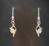 Pair of Sterling .925 Earrings w/ Stones - thumbnail 1 of 4