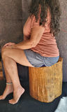 Primitive Made Wood Seat - thumbnail 4 of 4