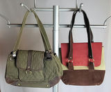 Lot of 2 Shoulder Bags • Vera Bradley & Hand Made Leather - thumbnail 1 of 8