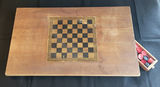 Vintage Chess/Checkers Table Top w/ Pivot Drawer - thumbnail 1 of 4