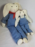 Vintage Handmade Stuffed Bunnies - thumbnail 1 of 2
