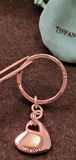 Tiffany Silver .925 Keychain w/ Heart Charm - thumbnail 2 of 4