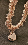 Tiffany .925 Silver Link Bracelet w/ Heart Charm - thumbnail 1 of 4