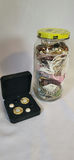 Mystery Jewlery Jar Large & Box w/ Earrings (#2) - thumbnail 1 of 2