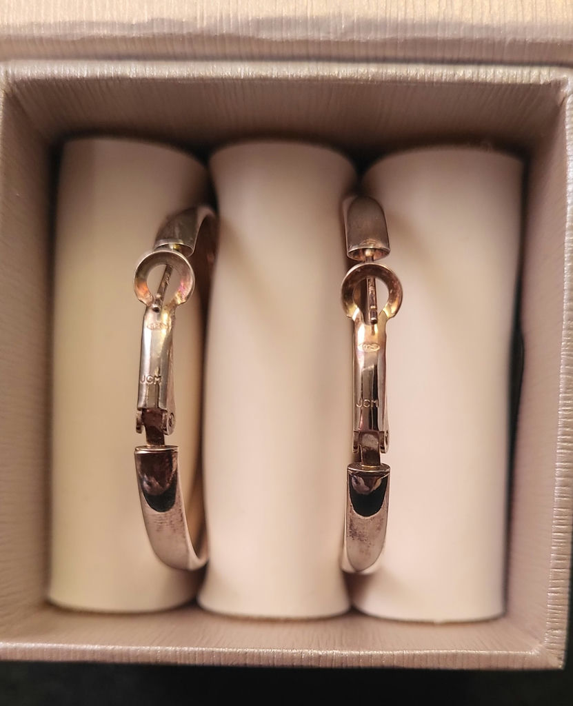 Sterling .925 Hoop Earrings - image 2 of 5