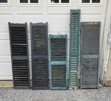 Antique Shutters Lot Of 5 - thumbnail 1 of 4