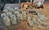 Vintage Lot Glass Mason Lids & Jars + More - thumbnail 1 of 5
