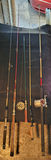 Vintage Lot Of 5 Fishing Rods - thumbnail 1 of 8