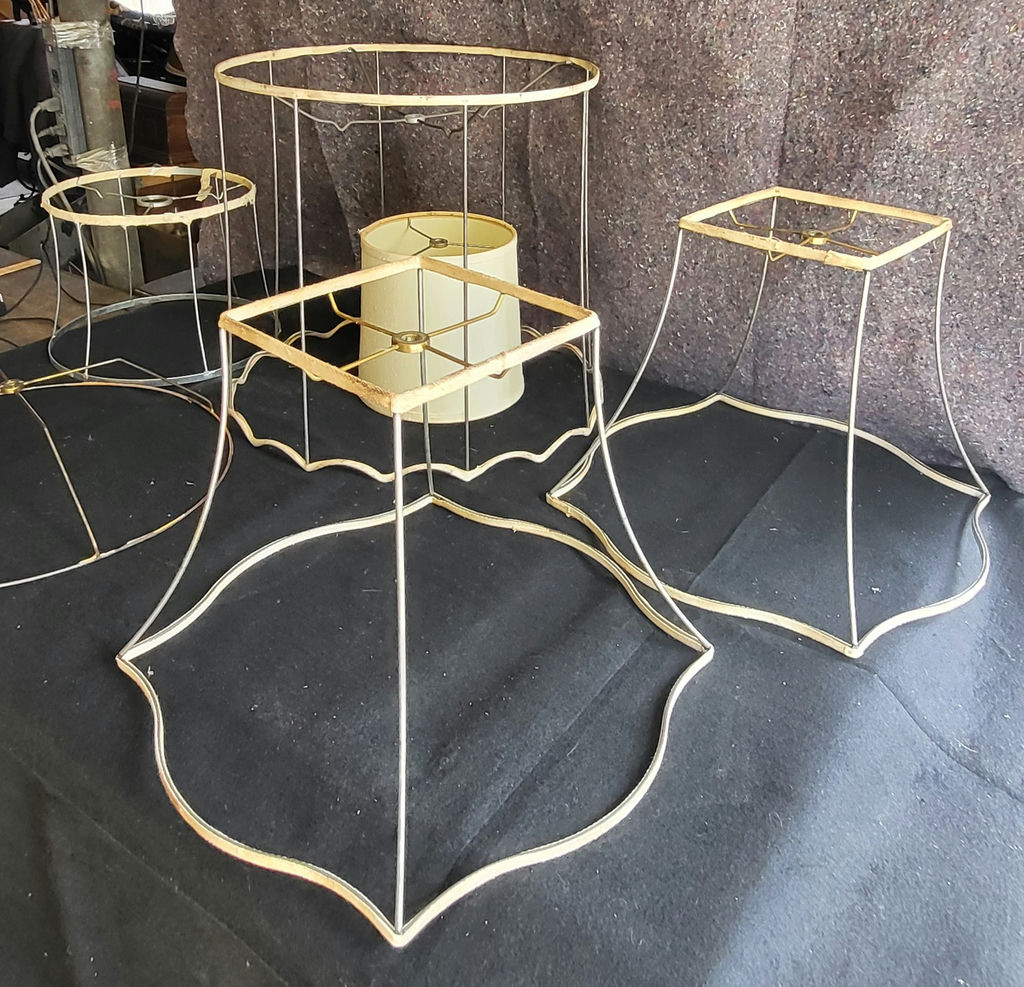 Lot of 6 Wire Frame Lamp Shades - image 2 of 3