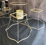 Lot of 6 Wire Frame Lamp Shades - thumbnail 2 of 3