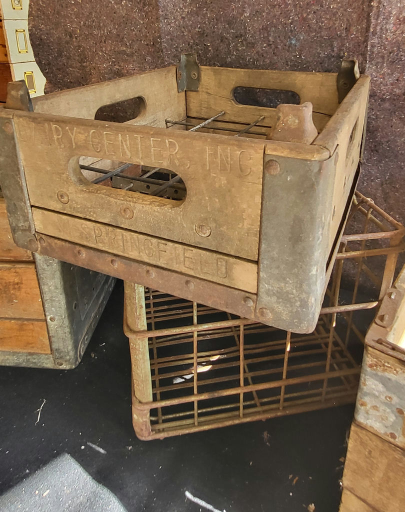 Lot of 4 Antique Milk Crates - image 7 of 11