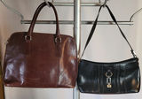 Lot of 2 Leather Purses • Etienne Aigner & Valentina - thumbnail 1 of 11