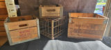 Lot of 4 Antique Milk Crates - thumbnail 1 of 11