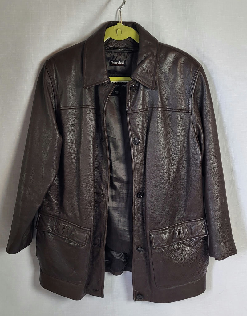 Vintage Mens Thinsulate Leather Jacket •Med. - image 1 of 5