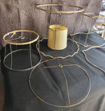 Lot of 6 Wire Frame Lamp Shades - thumbnail 3 of 3
