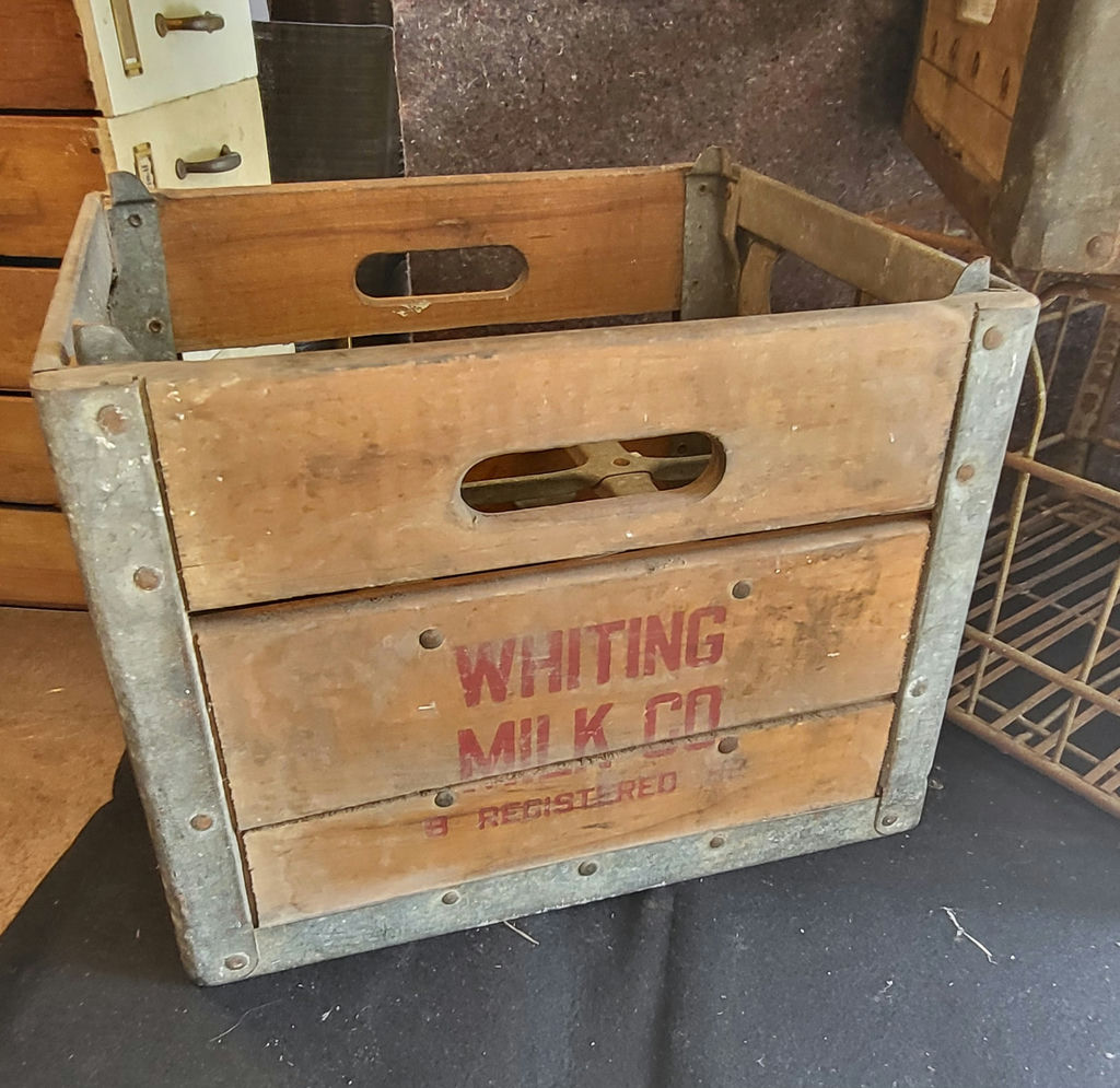 Lot of 4 Antique Milk Crates - image 2 of 11