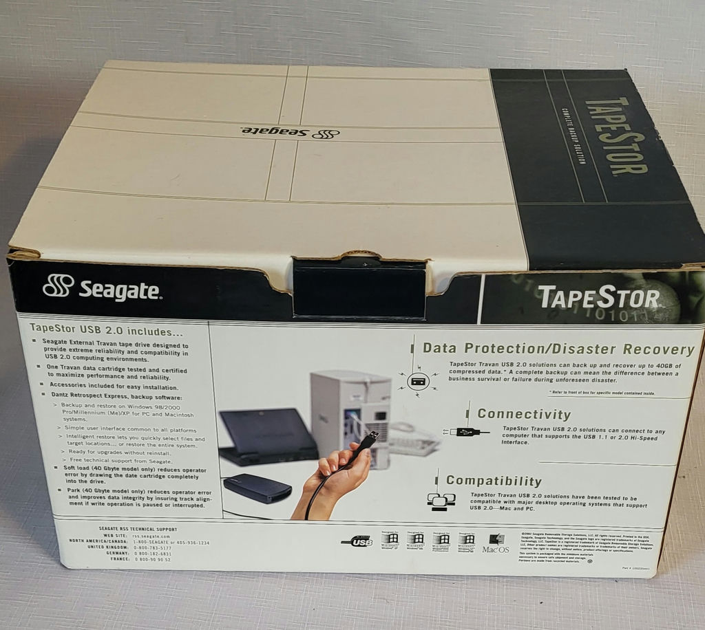 Seagate Tapestor Complete Backup Solutions w/4 New Tapes☆New In Box - image 3 of 6