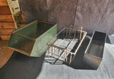 Lot of 3 Industrial Metal Bins - thumbnail 1 of 4