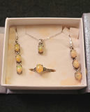 Vintage Sterling & Opal Jewlery Matching Set - thumbnail 8 of 8