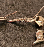 Pair of Sterling .925 Earrings w/ Stones - thumbnail 3 of 4