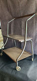 Vintage Mid-Century Two Tiered Rolling Bar Cart - thumbnail 1 of 2