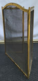Vintage Brass Fire Screen w/ Pair Of Andirons - thumbnail 2 of 6