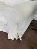 White slipcovered sofa - thumbnail 3 of 3