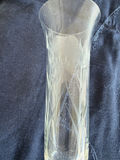 Glass stemware set: goblet, champagne flutes, and etched glass - thumbnail 3 of 6