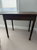 Antique mahogany table with drawer - thumbnail 1 of 2