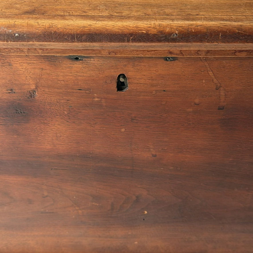 Wooden storage chest with hinged lid - image 2 of 9