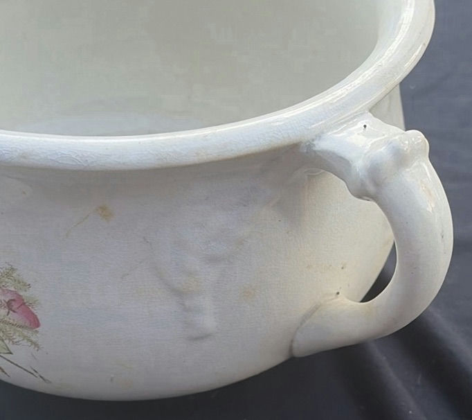 Lidded blue floral ceramic pot (Creative Pottery Co.) - image 7 of 8