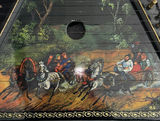 Decorative Lacquerware Serving Pieces, String Instrument, and Painted Wooden Spoons - thumbnail 4 of 6