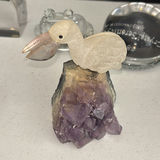 Assorted Glass Figurines and Mineral Decor Pieces - thumbnail 6 of 9