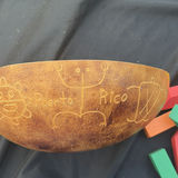 Colorful wooden blocks and a decorative carved gourd bowl - thumbnail 4 of 5