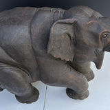 Elephant statue with raised trunk - thumbnail 6 of 9