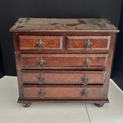 Wooden Miniature Chest of Drawers - Image 1 of 4