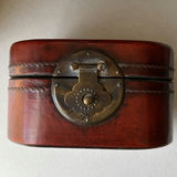 Antique wooden chair with red decorative boxes and lacquered Chinese storage box - thumbnail 6 of 9