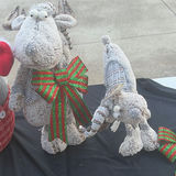 Santa Claus and Reindeer Christmas Figurines - thumbnail 3 of 4