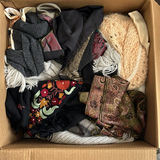 Assorted Scarves and Royal Worcester Fine Bone China Plates - thumbnail 1 of 8