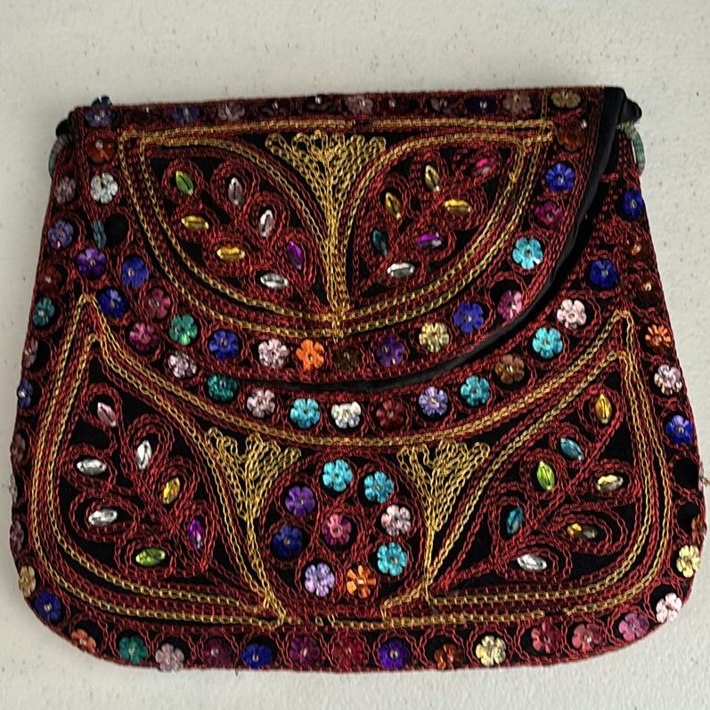 Decorative Embroidered Textile Mats and Beaded Pouches - image 7 of 7