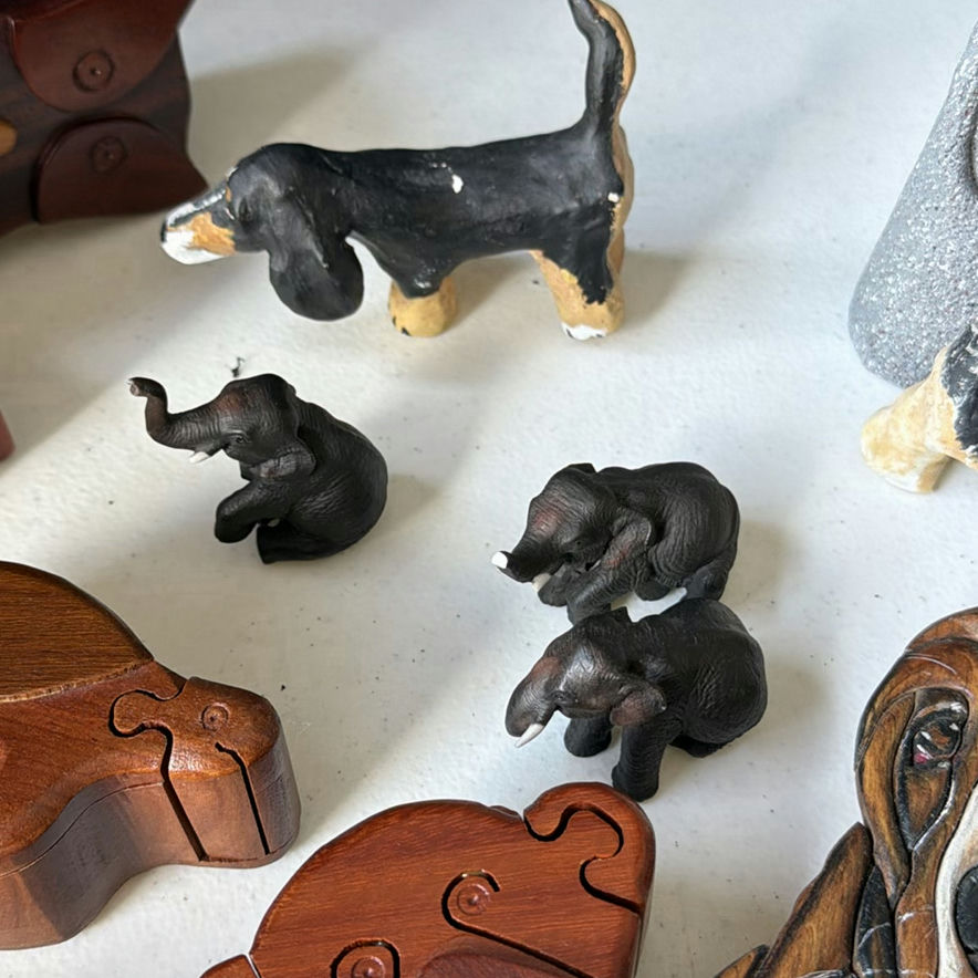 Collection of Wooden Animal Carvings and Figurines - image 2 of 7
