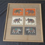 Framed Dragon Embroidery and Elephant Panel Artwork - thumbnail 2 of 4