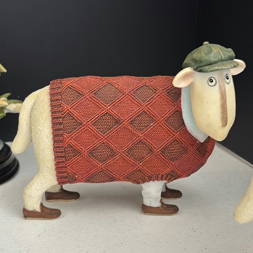 Decorative Trinket Boxes, Ceramic Figurines, and Glass Dish - image 6 of 13