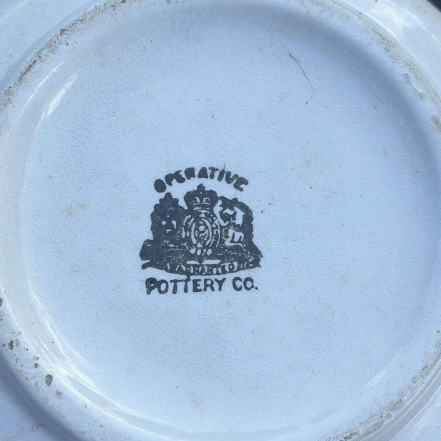 Lidded blue floral ceramic pot (Creative Pottery Co.) - image 8 of 8