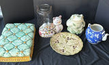 Assorted Decorative Ceramics and Textile Item - thumbnail 1 of 10