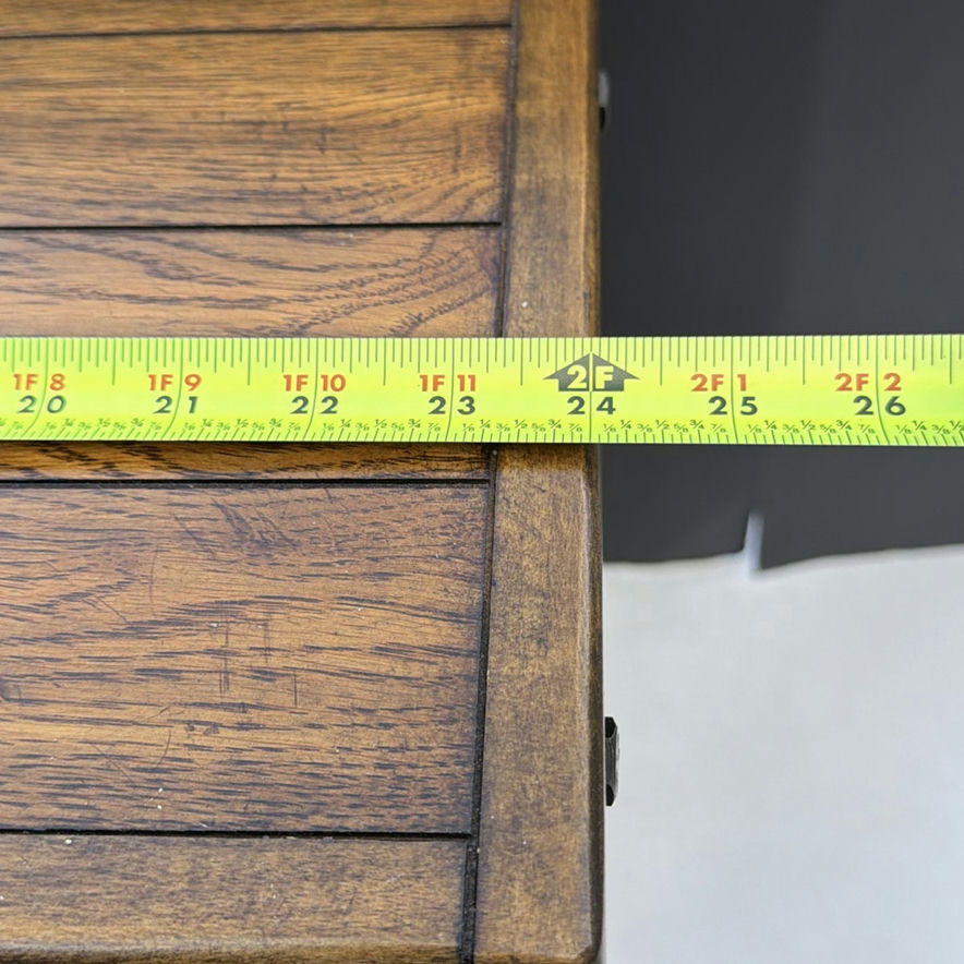 Wooden end table with upper storage box, drawer, and lower shelf - image 5 of 8