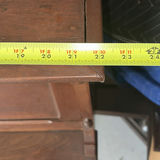 Vintage wooden secretary desk with drop-front writing surface - thumbnail 8 of 9