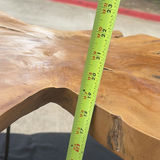 Live-edge wooden coffee table with hairpin legs - thumbnail 5 of 5