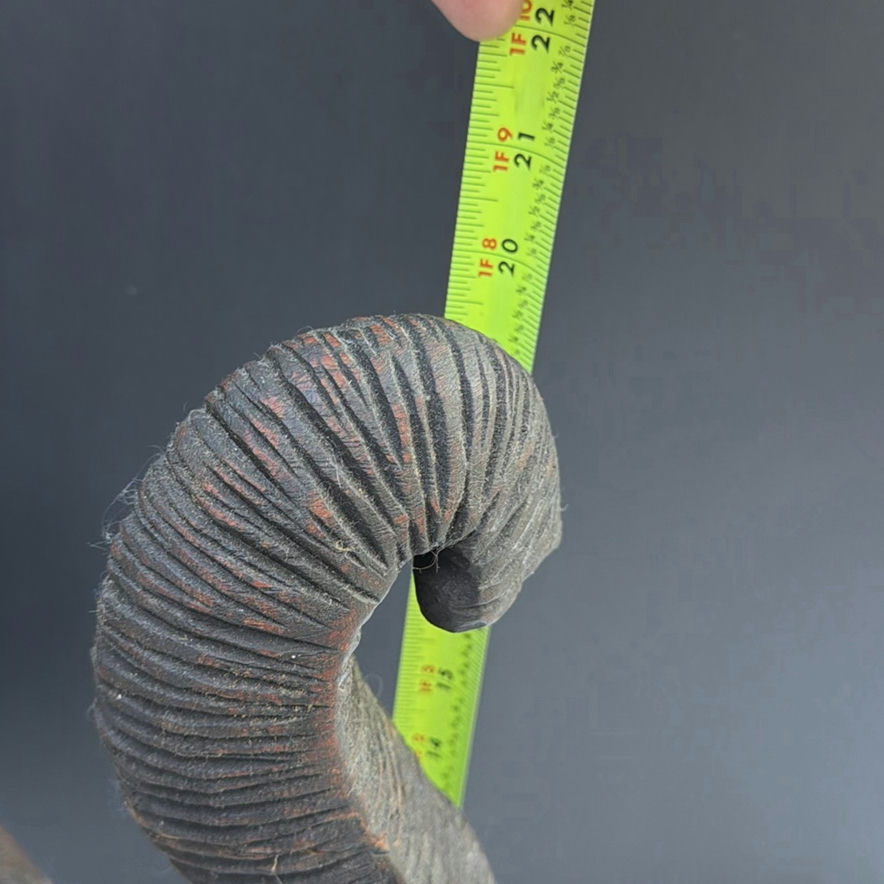 Dark elephant statue with raised trunk - image 3 of 8